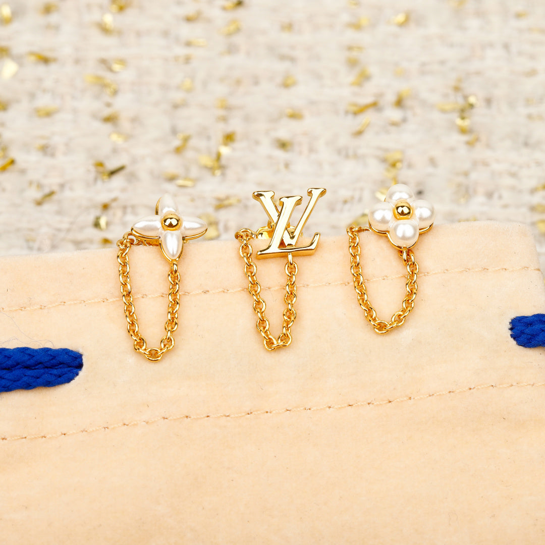 【関税負担なし・送料無料・代引可】ヴィトン ピアス 未使用 箱付き