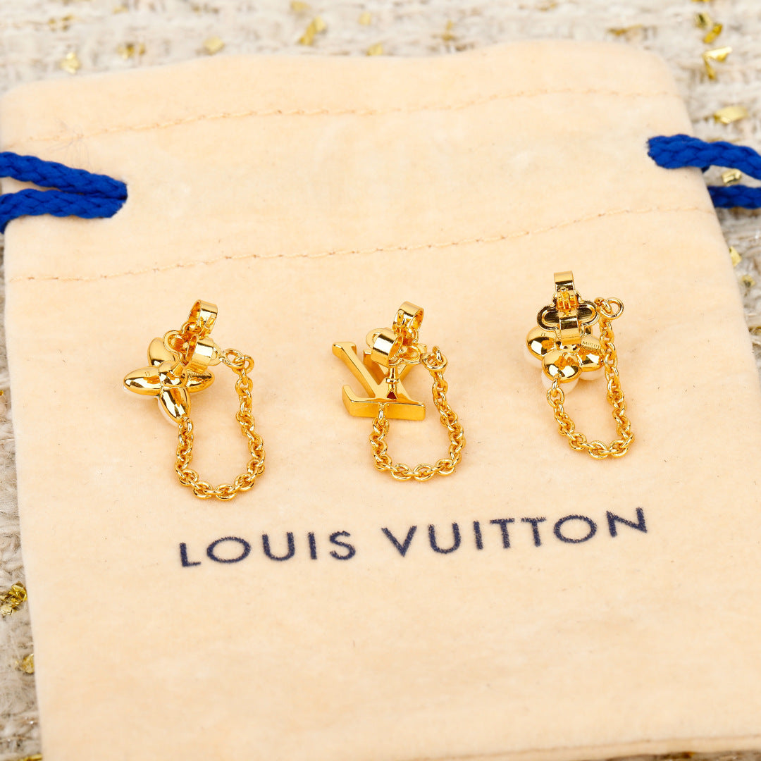 【関税負担なし・送料無料・代引可】ヴィトン ピアス 未使用 箱付き