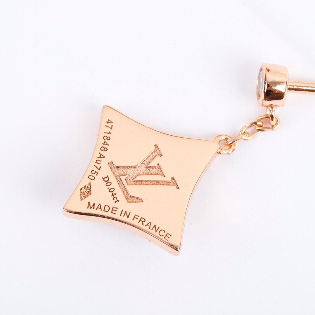 【関税負担なし・送料無料・代引可】ヴィトン ピアス 未使用 箱付き