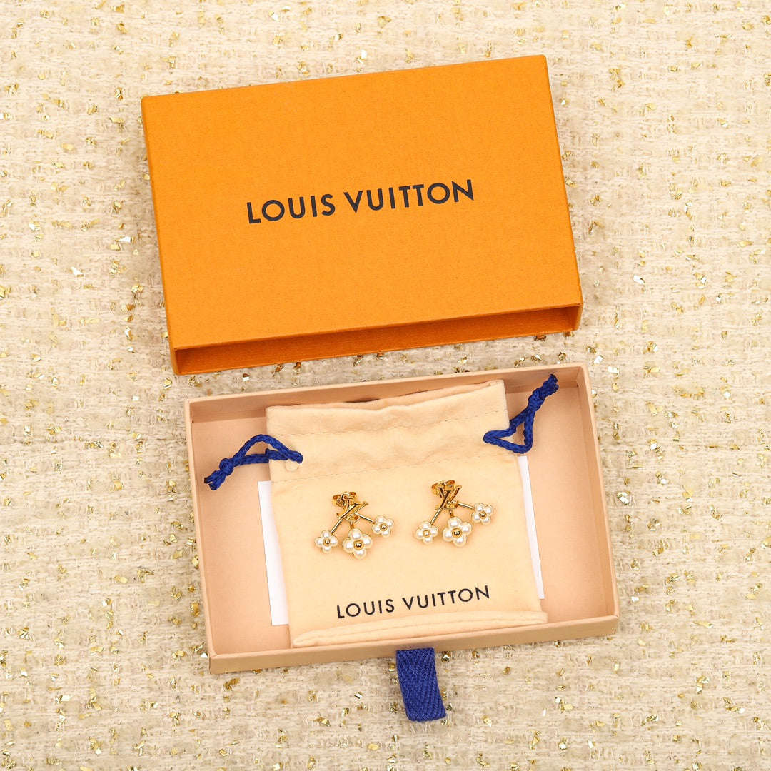 【関税負担なし・送料無料・代引可】ヴィトン ピアス 未使用 箱付き