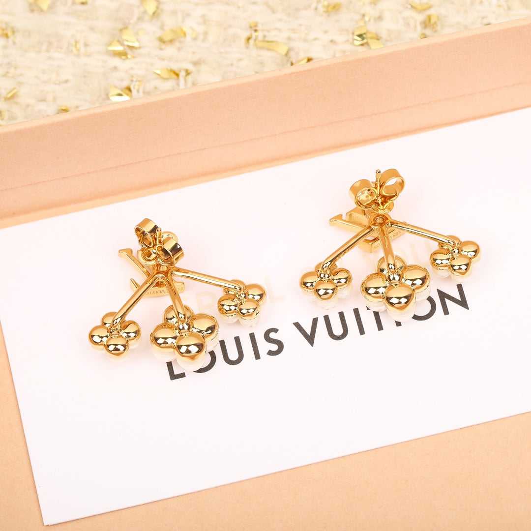 【関税負担なし・送料無料・代引可】ヴィトン ピアス 未使用 箱付き