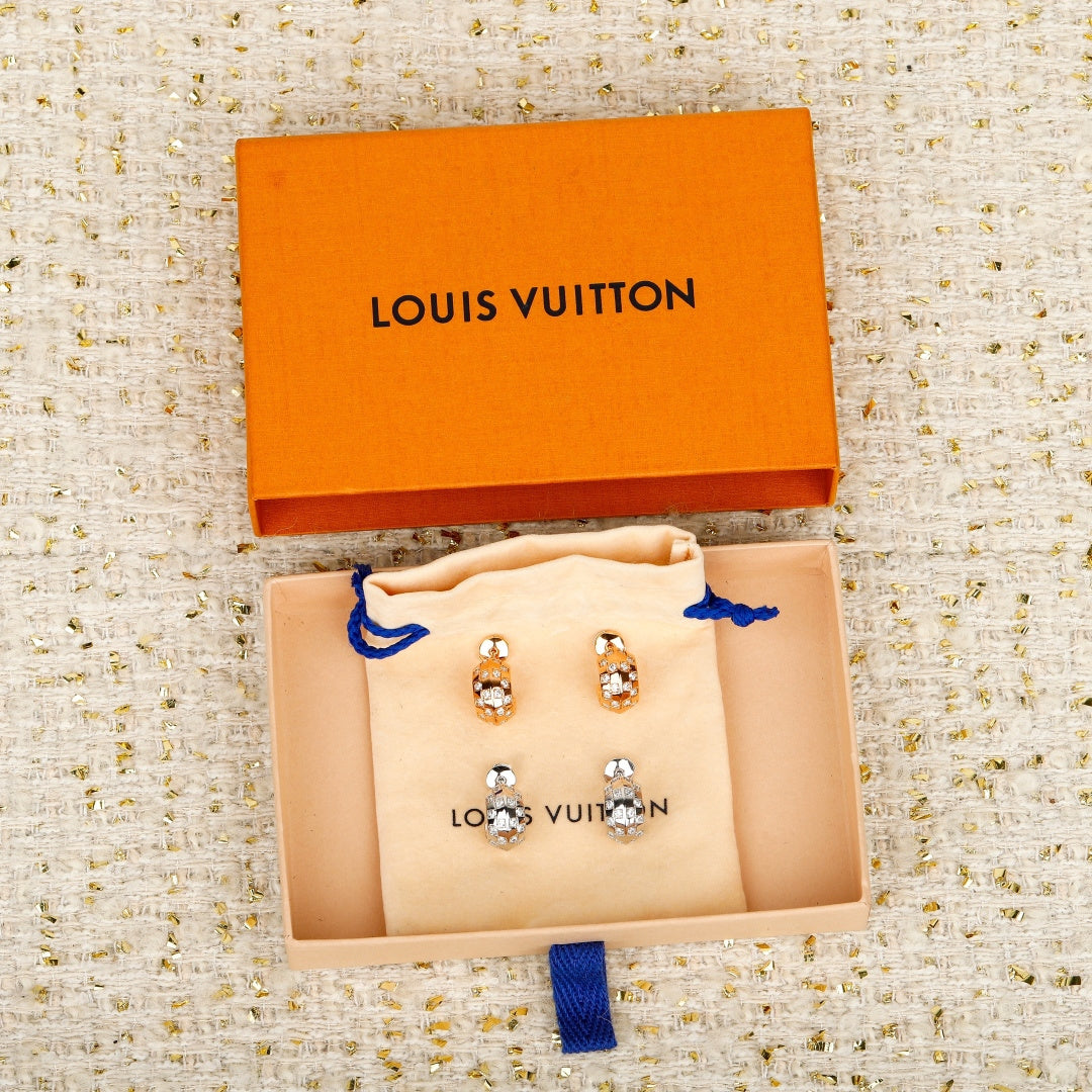 【関税負担なし・送料無料・代引可】ヴィトン ピアス 未使用 箱付き