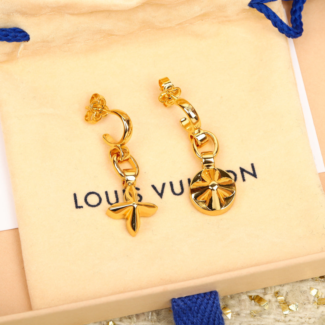 【関税負担なし・送料無料・代引可】ヴィトン ピアス 未使用 箱付き