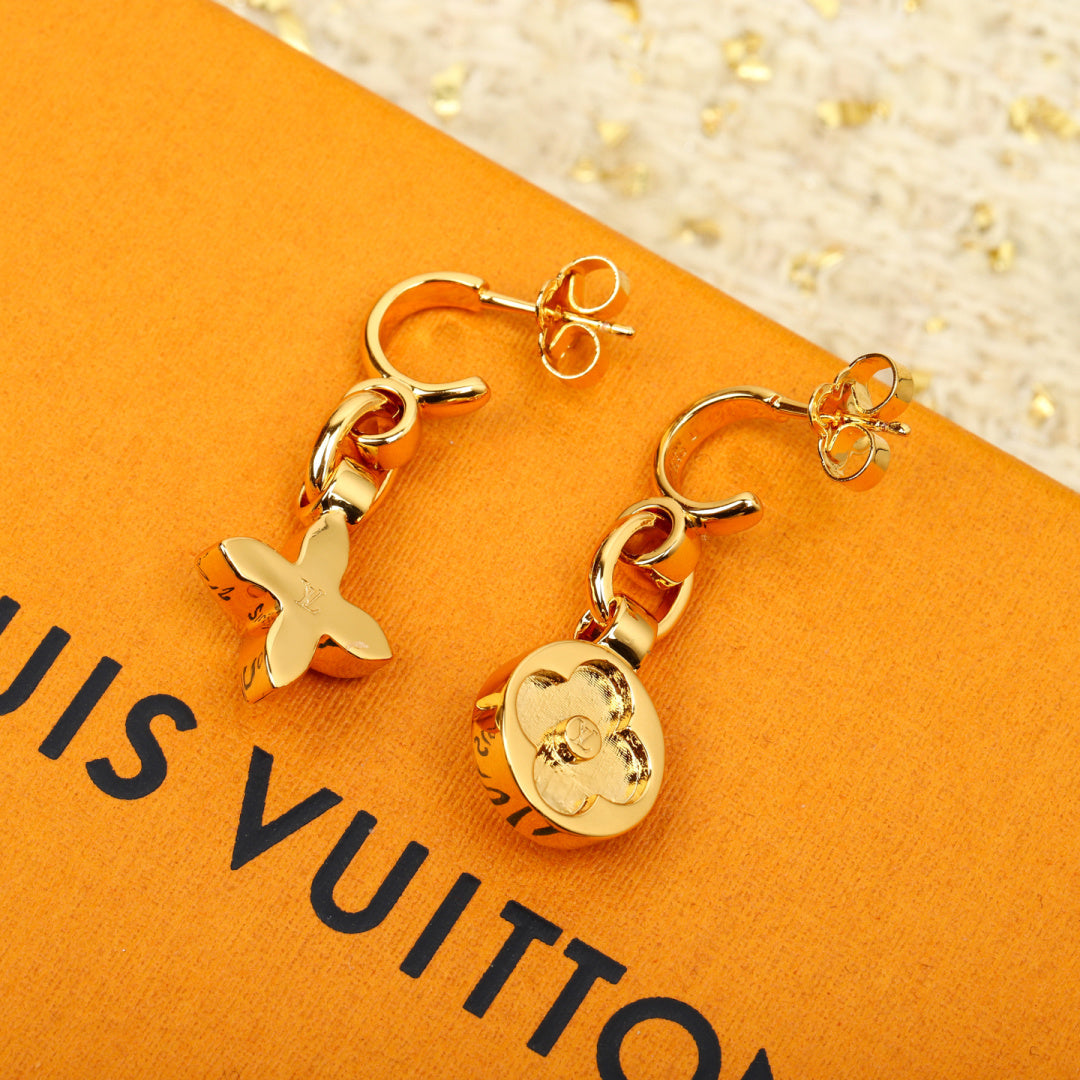 【関税負担なし・送料無料・代引可】ヴィトン ピアス 未使用 箱付き