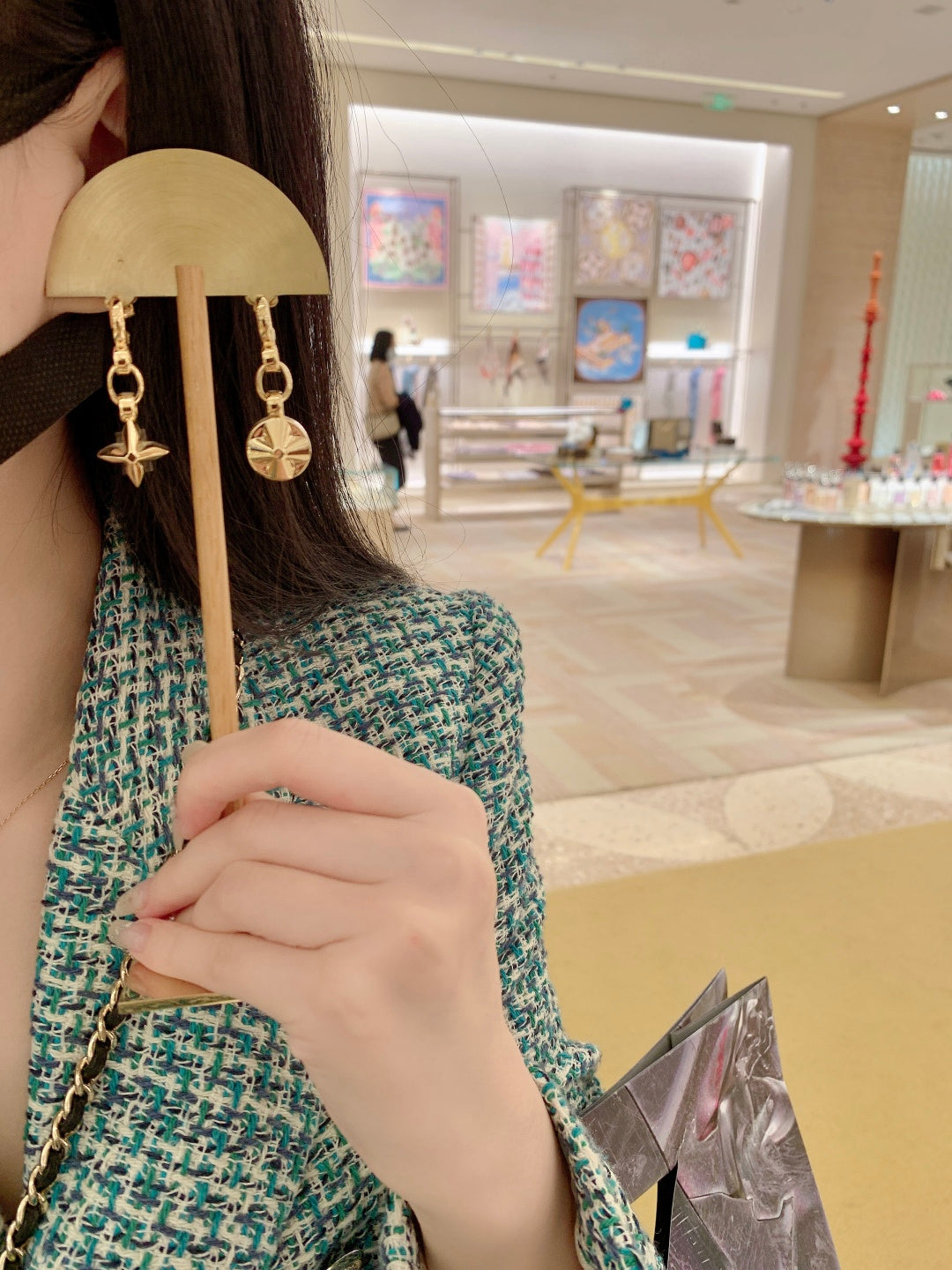 【関税負担なし・送料無料・代引可】ヴィトン ピアス 未使用 箱付き