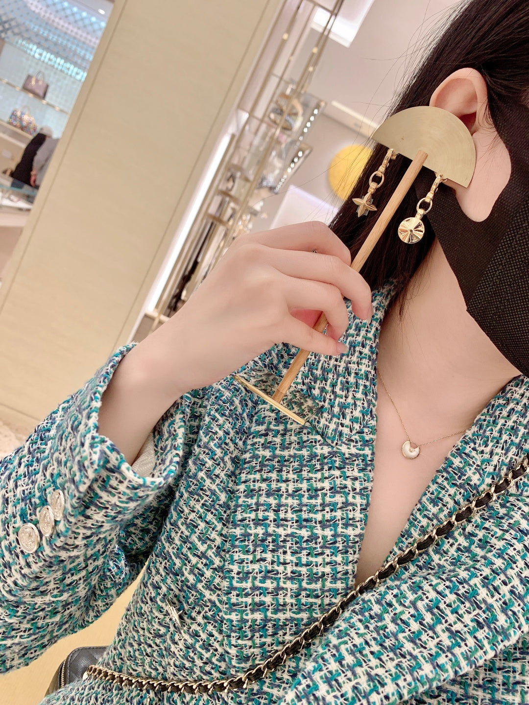 【関税負担なし・送料無料・代引可】ヴィトン ピアス 未使用 箱付き