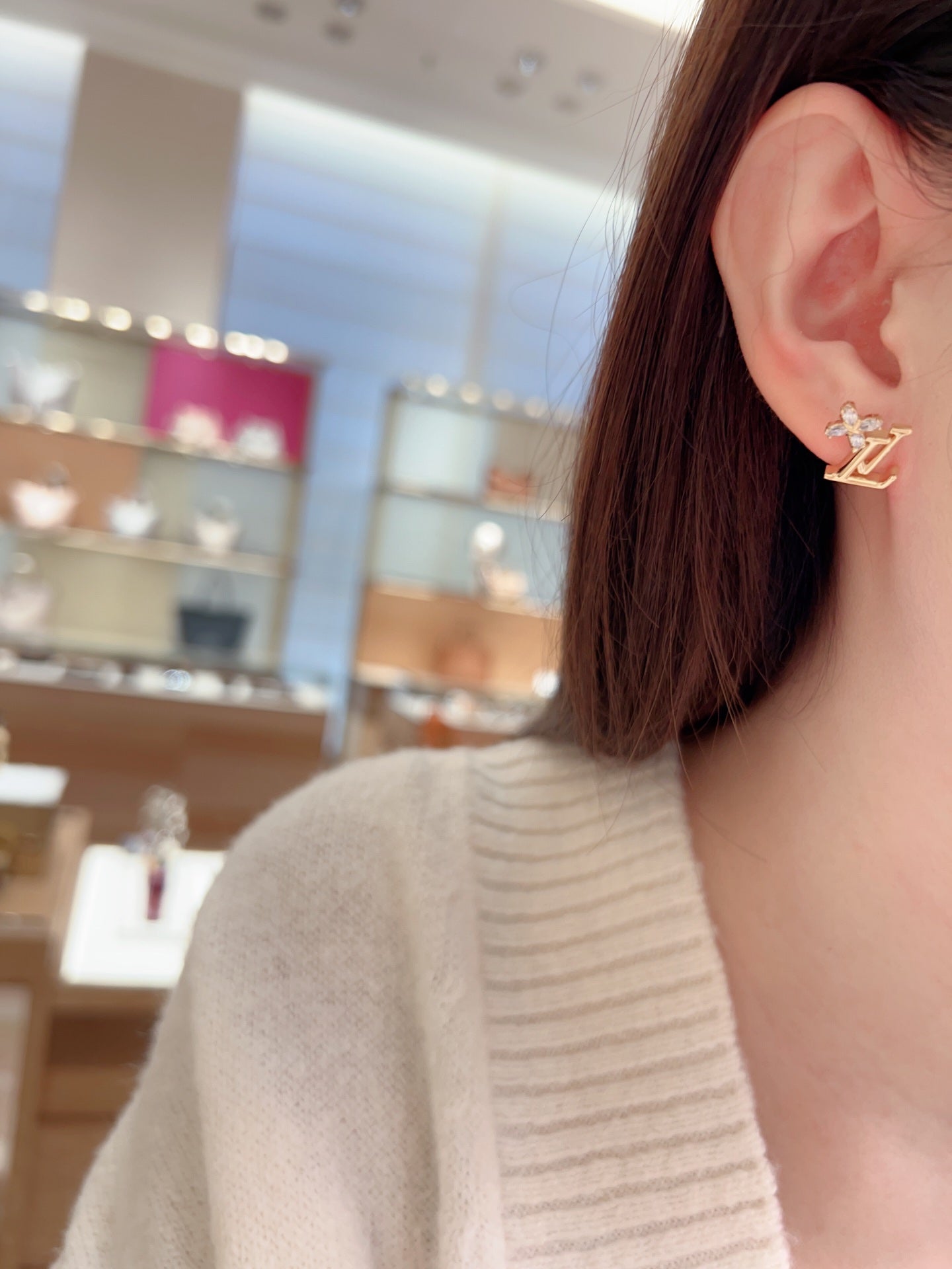 【関税負担なし・送料無料・代引可】ヴィトン ピアス 未使用 箱付き