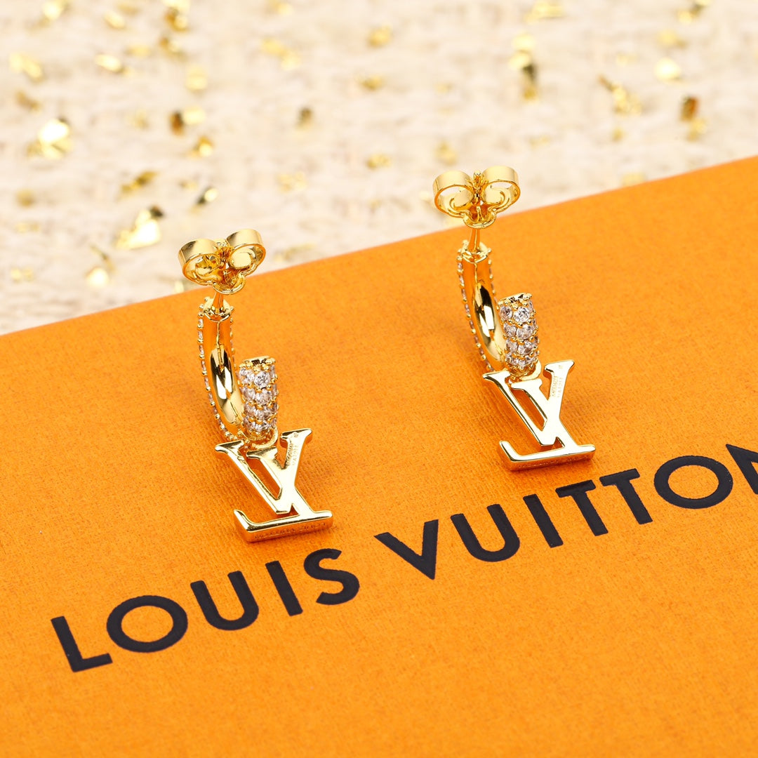 【関税負担なし・送料無料・代引可】ヴィトン ピアス 未使用 箱付き