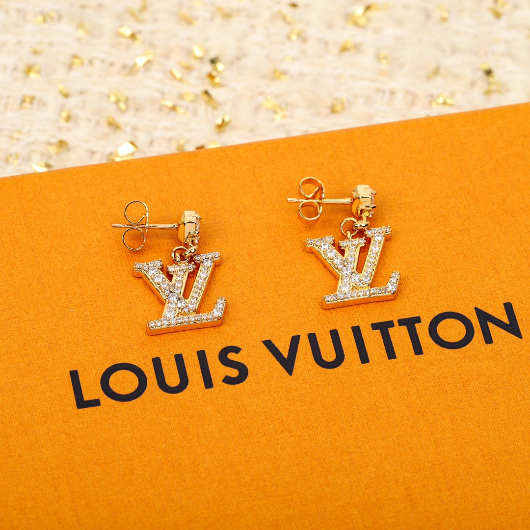 【関税負担なし・送料無料・代引可】ヴィトン ピアス 未使用 箱付き