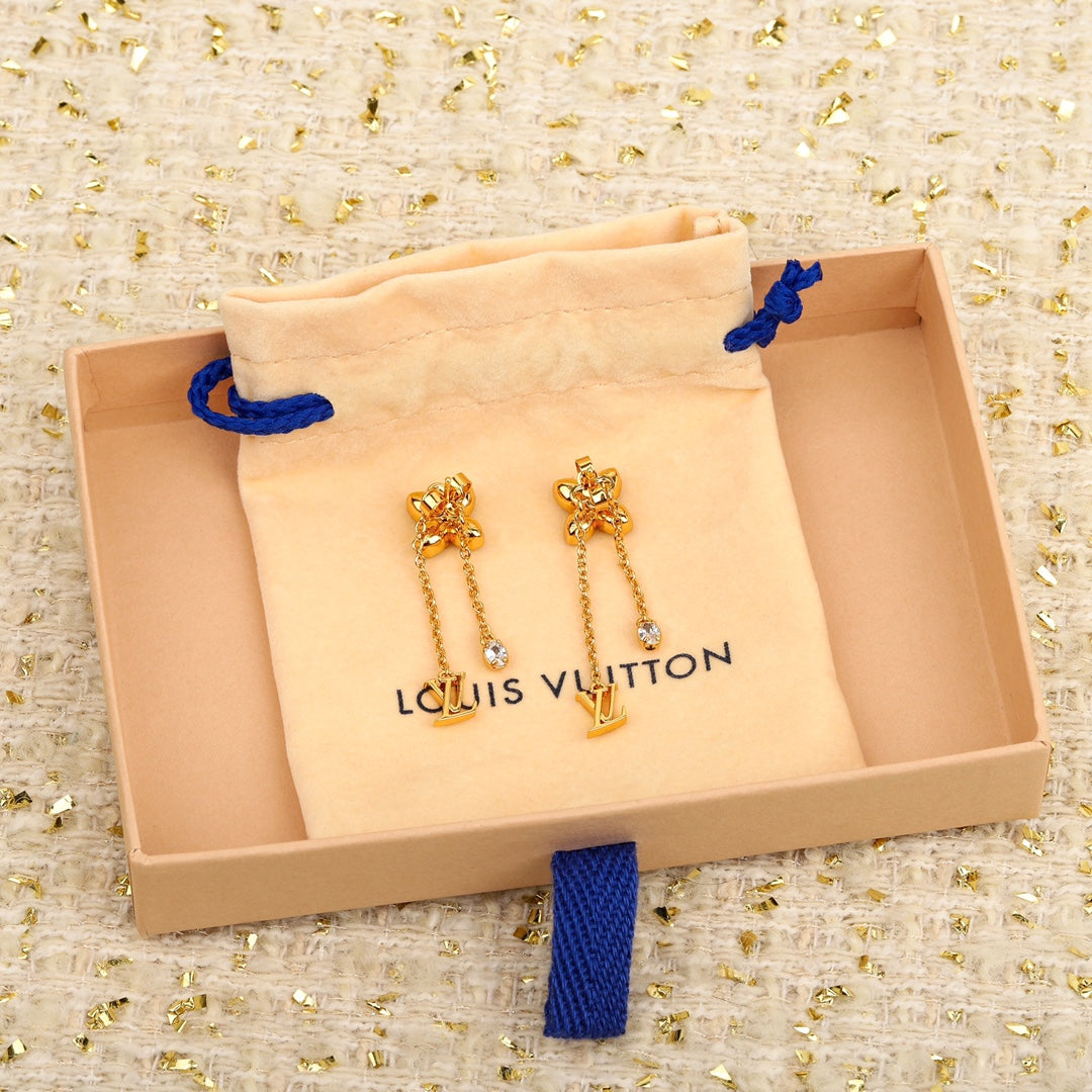【関税負担なし・送料無料・代引可】ヴィトン ピアス 未使用 箱付き