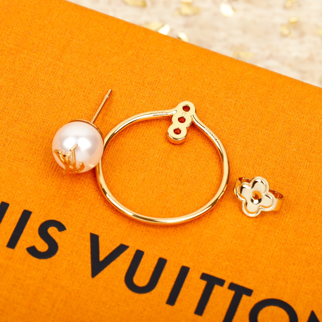 【関税負担なし・送料無料・代引可】ヴィトン ピアス 未使用 箱付き