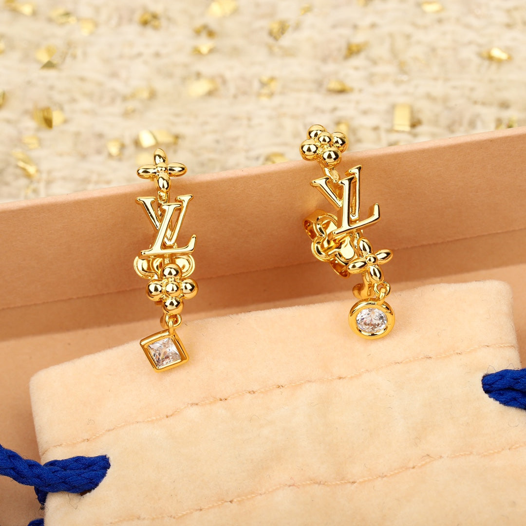 【関税負担なし・送料無料・代引可】ヴィトン ピアス 未使用 箱付き