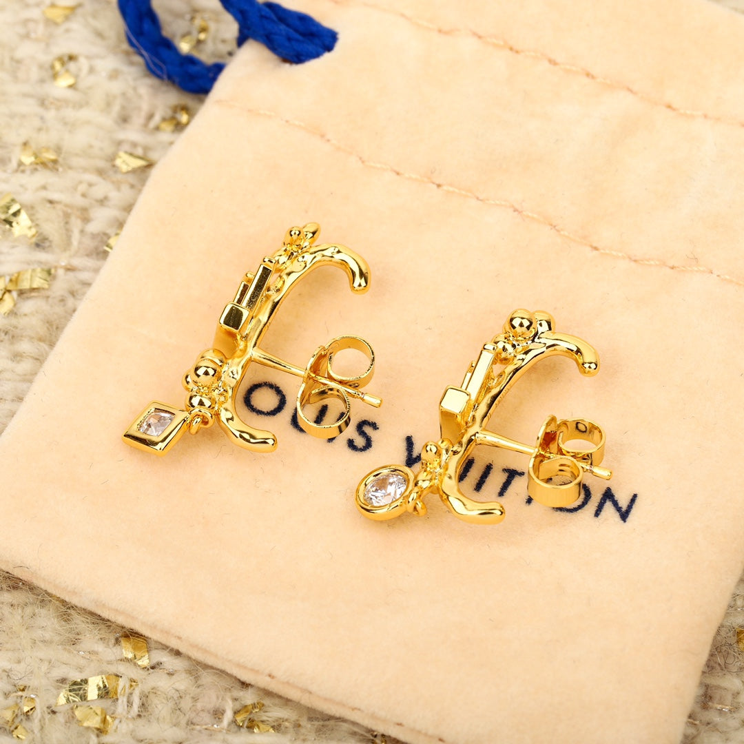 【関税負担なし・送料無料・代引可】ヴィトン ピアス 未使用 箱付き