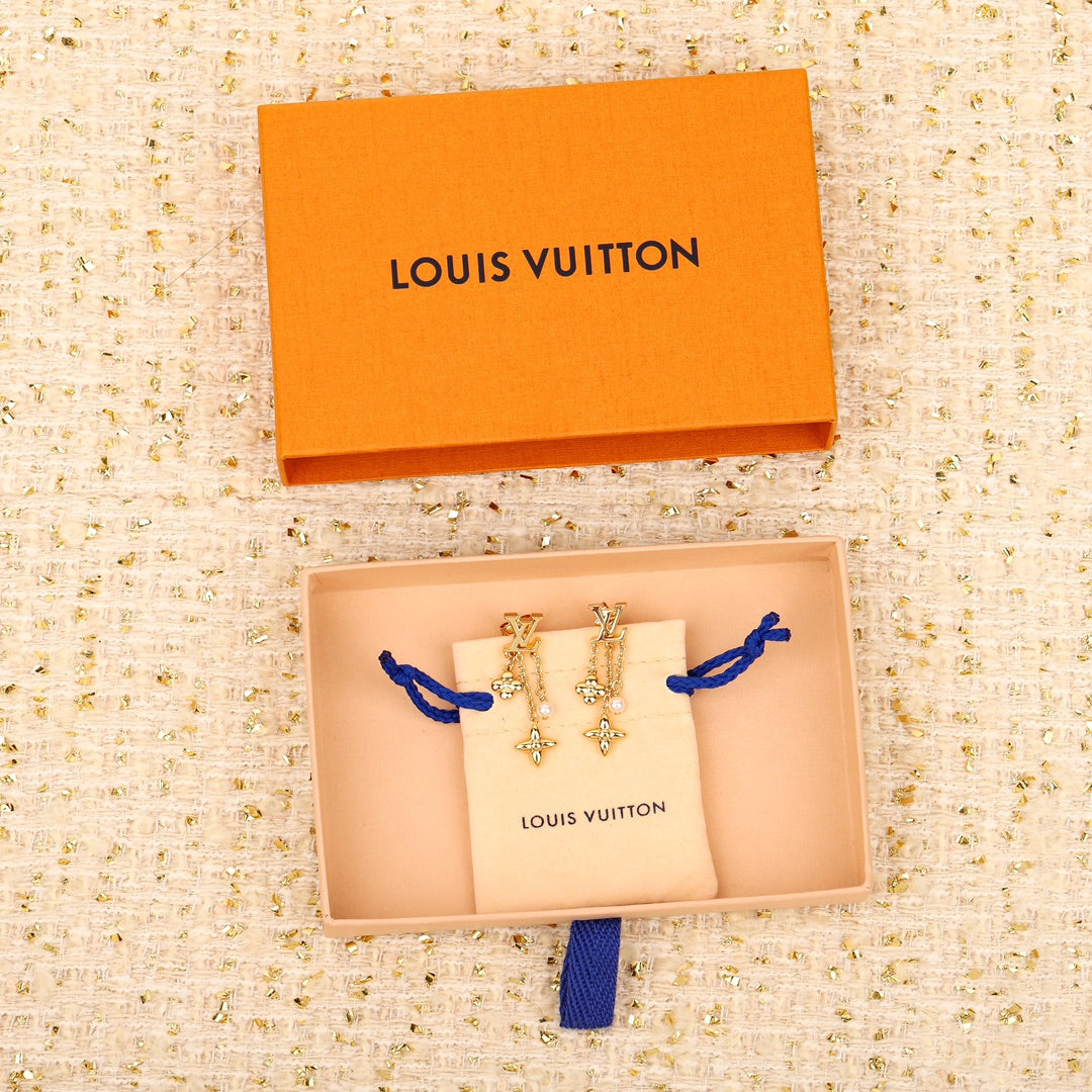 【関税負担なし・送料無料・代引可】ヴィトン ピアス 未使用 箱付き