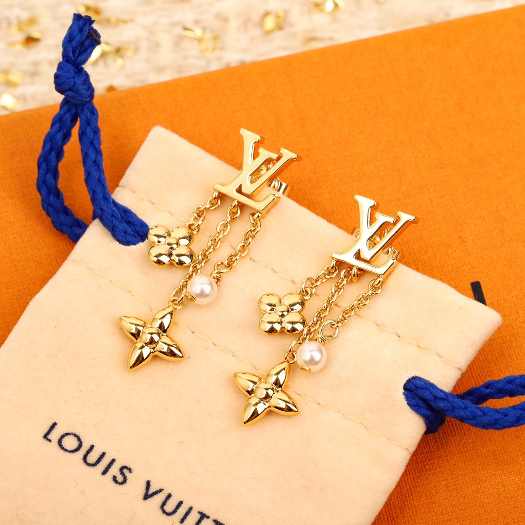 【関税負担なし・送料無料・代引可】ヴィトン ピアス 未使用 箱付き