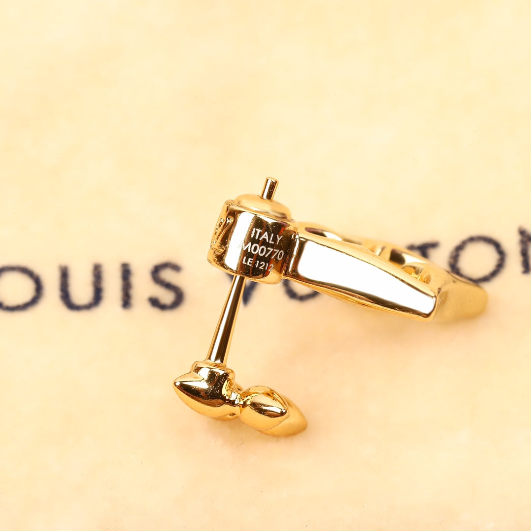 【関税負担なし・送料無料・代引可】ヴィトン ピアス 未使用 箱付き