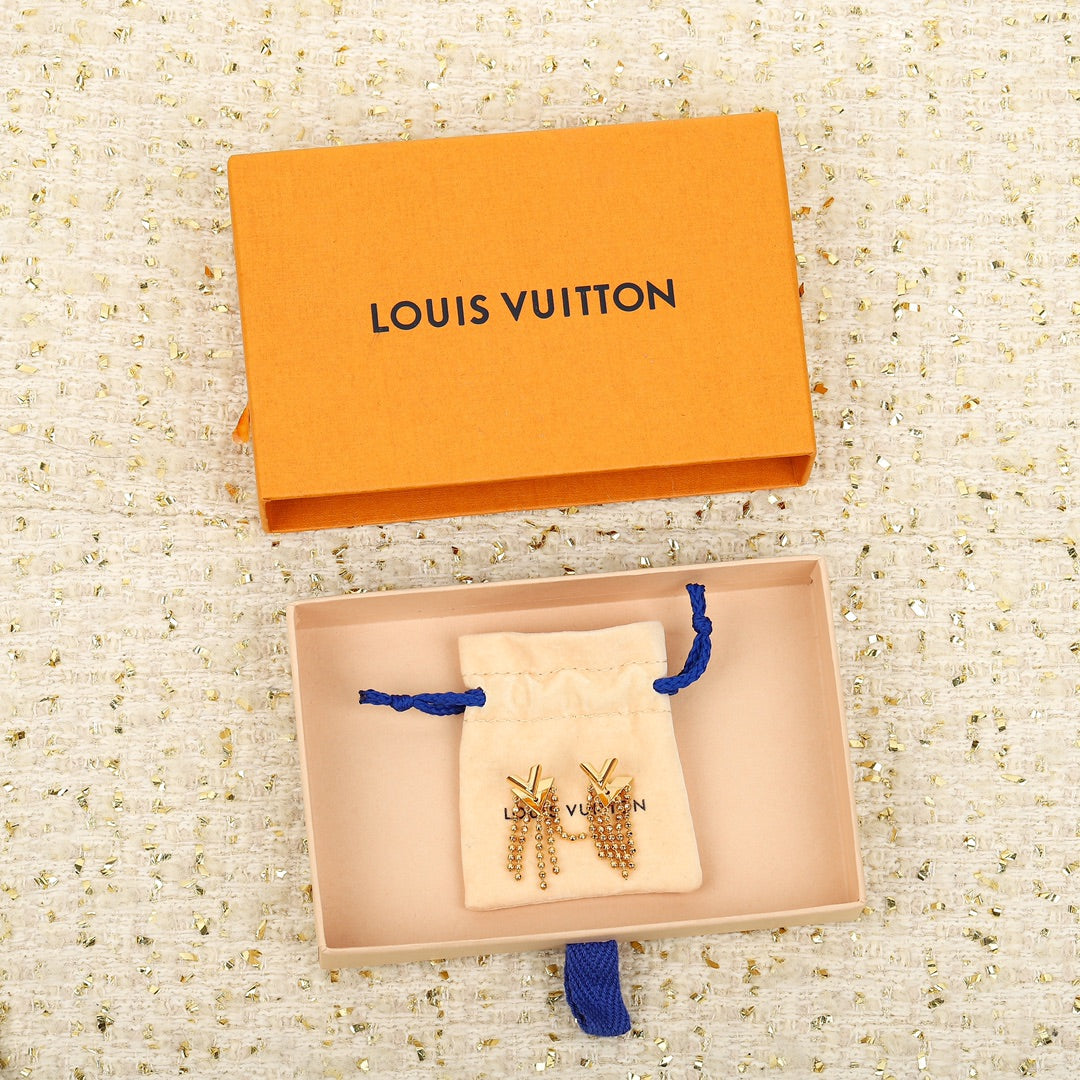 【関税負担なし・送料無料・代引可】ヴィトン ピアス 未使用 箱付き