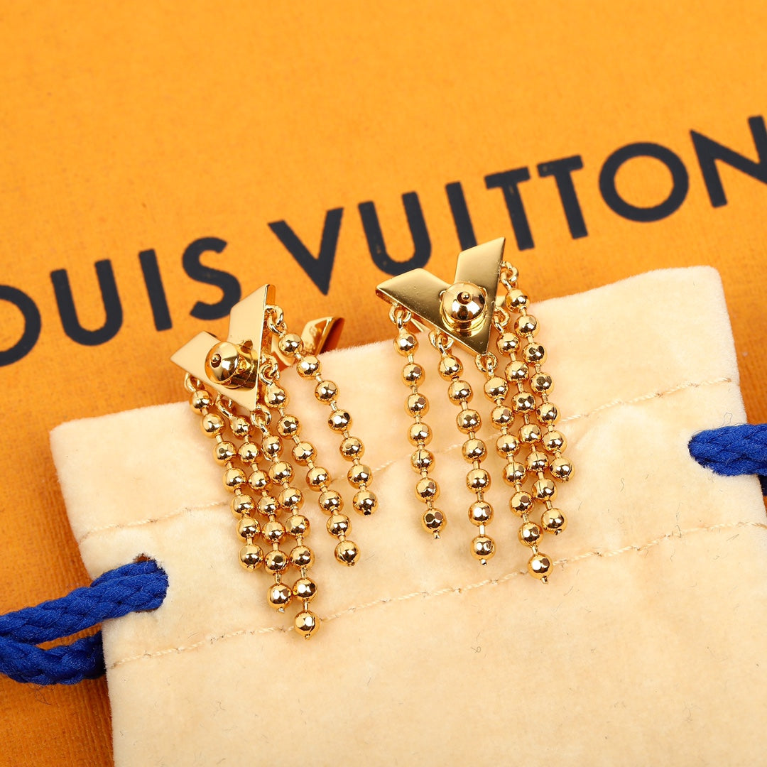 【関税負担なし・送料無料・代引可】ヴィトン ピアス 未使用 箱付き