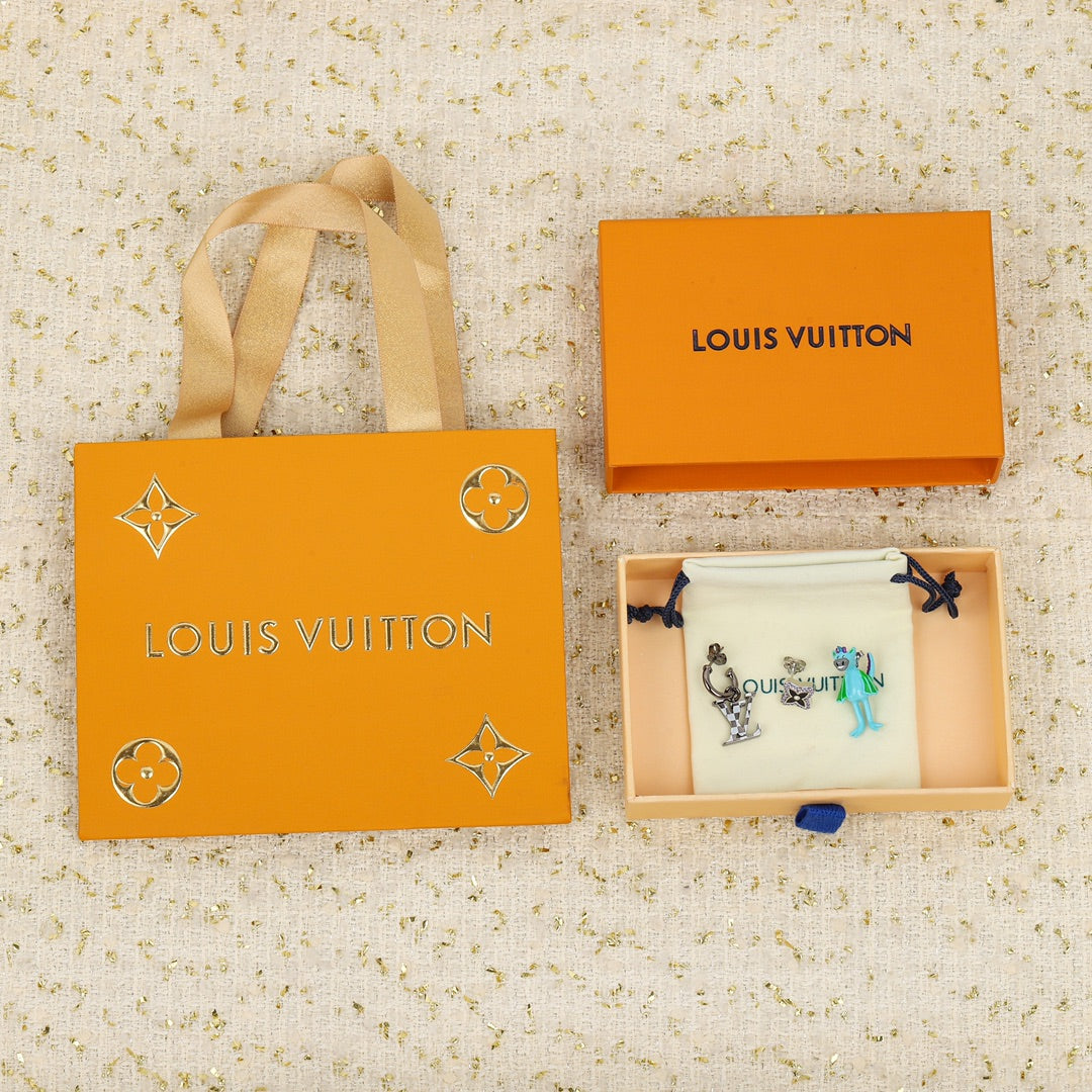 【関税負担なし・送料無料・代引可】ヴィトン ピアス 未使用 箱付き