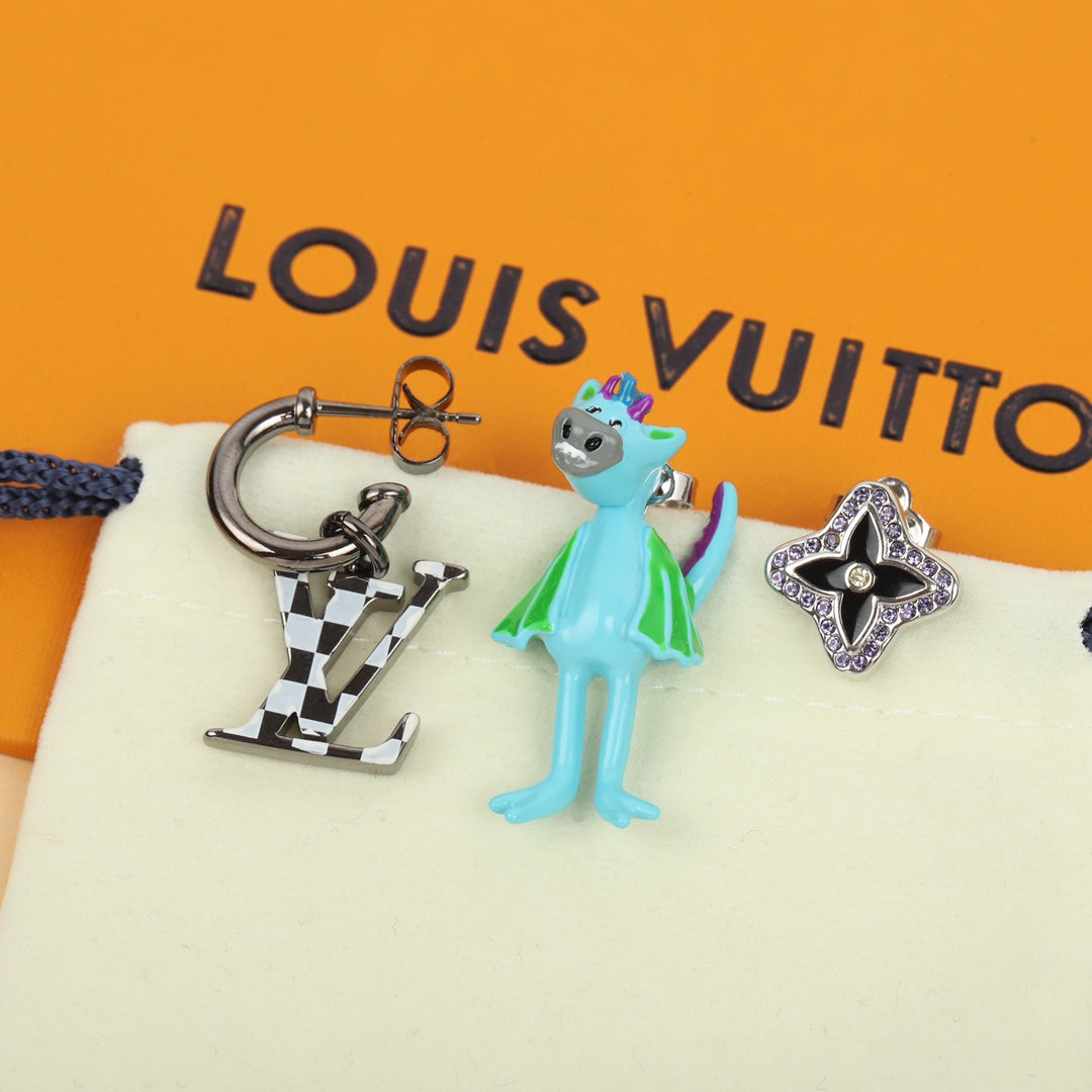 【関税負担なし・送料無料・代引可】ヴィトン ピアス 未使用 箱付き