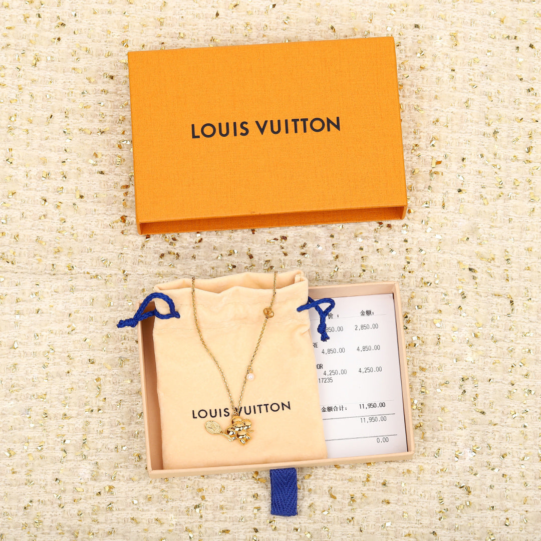 【関税負担なし・送料無料・代引可】ヴィトン ネックレス 未使用 箱付き