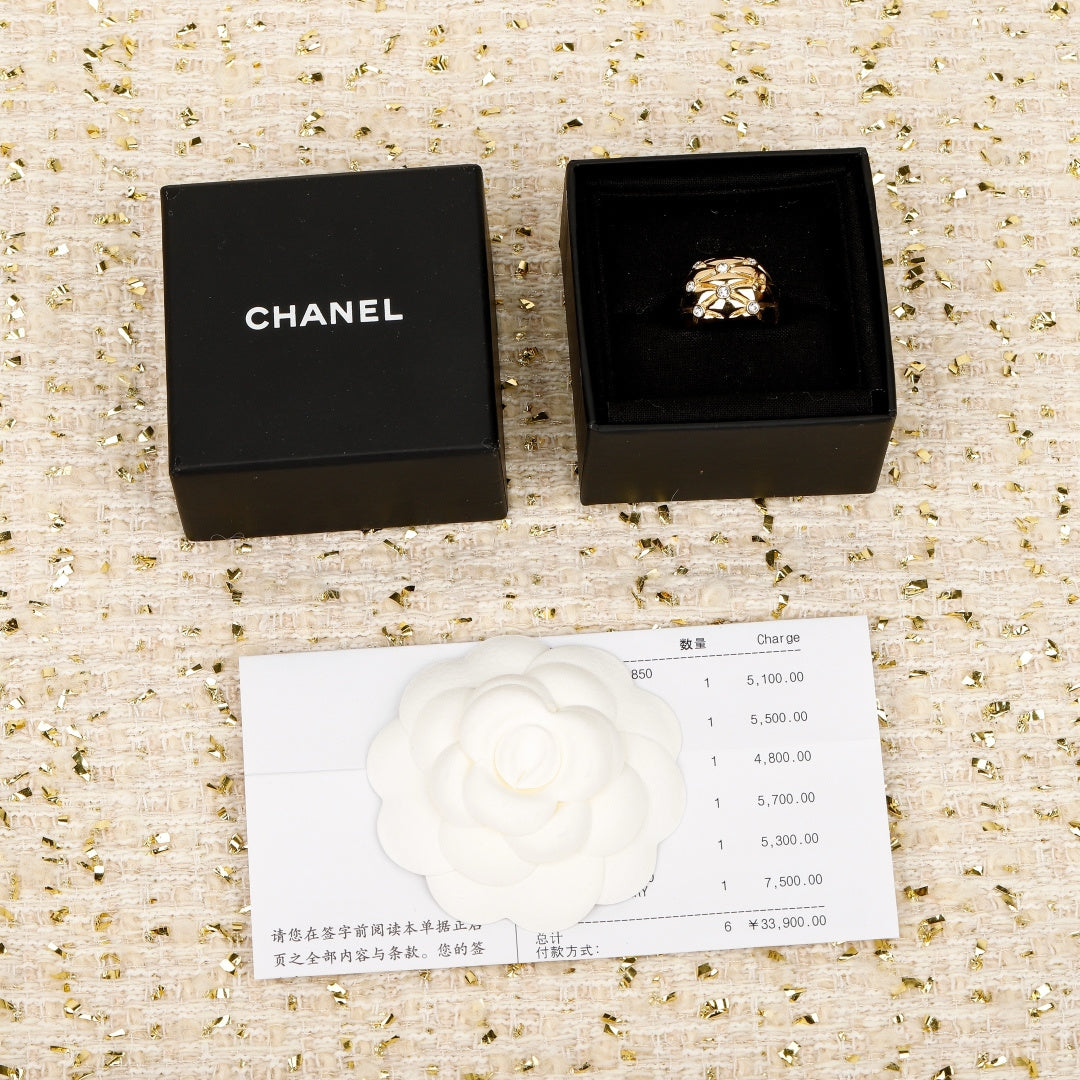 【関税負担なし・送料無料・代引可】シャネル リング 未使用 箱付き