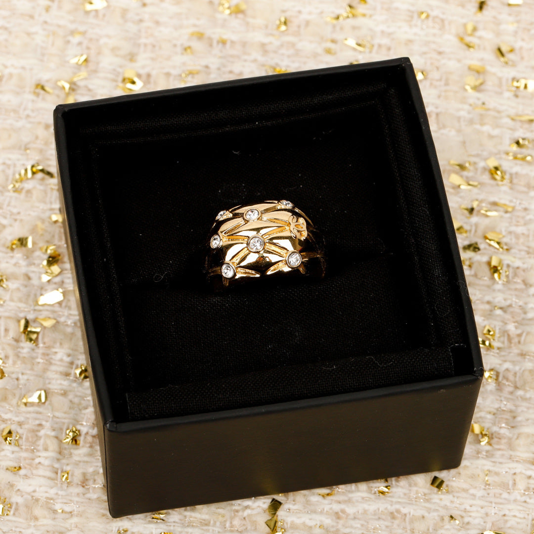 【関税負担なし・送料無料・代引可】シャネル リング 未使用 箱付き