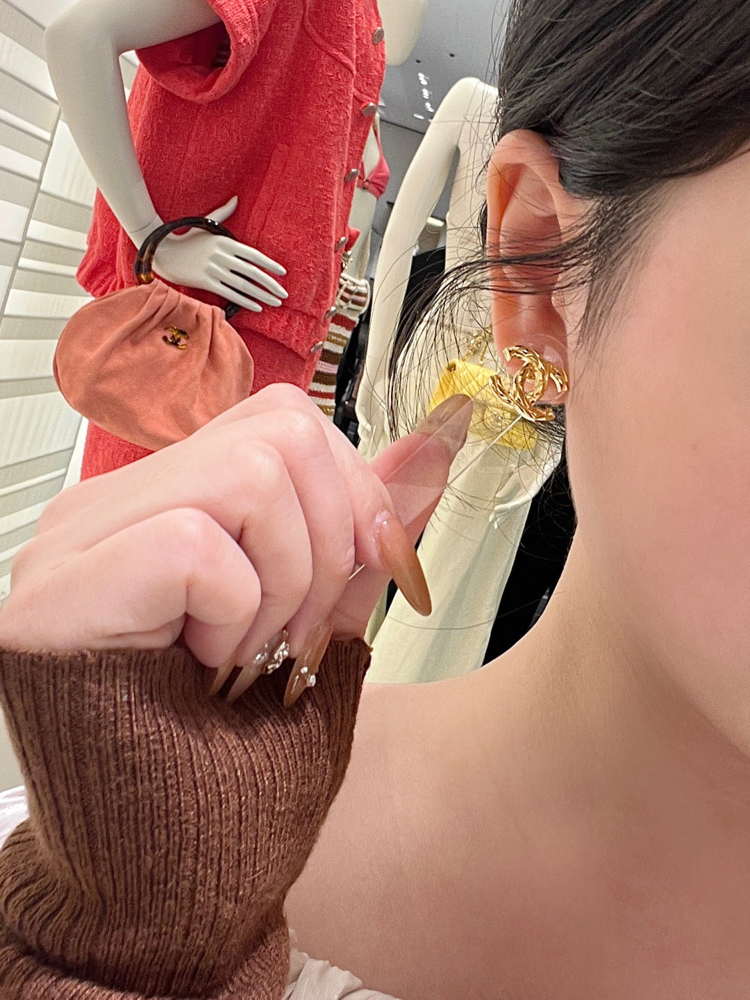 【関税負担なし・送料無料・代引可】シャネル ピアス 未使用 箱付き