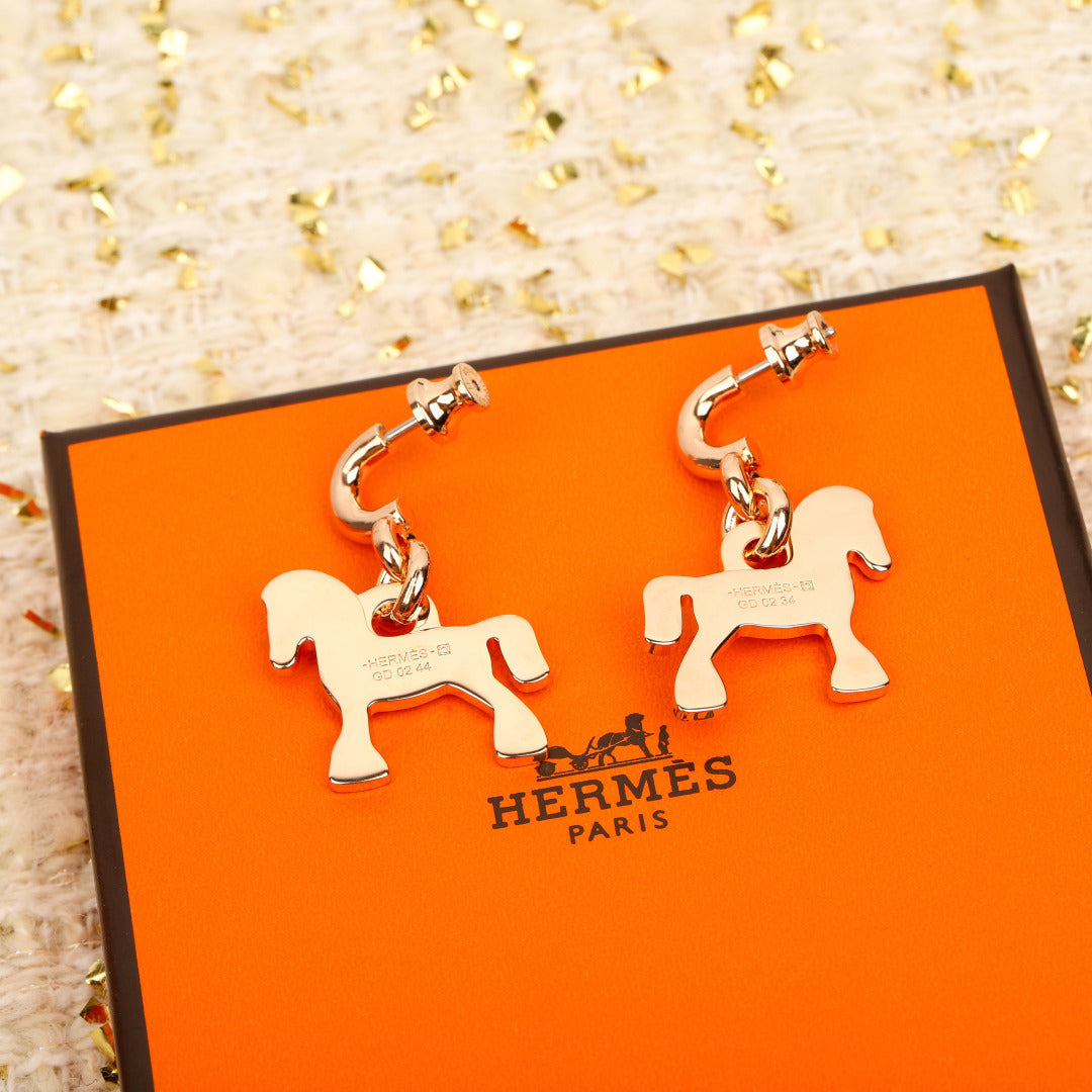 【関税負担なし・送料無料・代引可】エルメス ピアス 未使用 箱付き