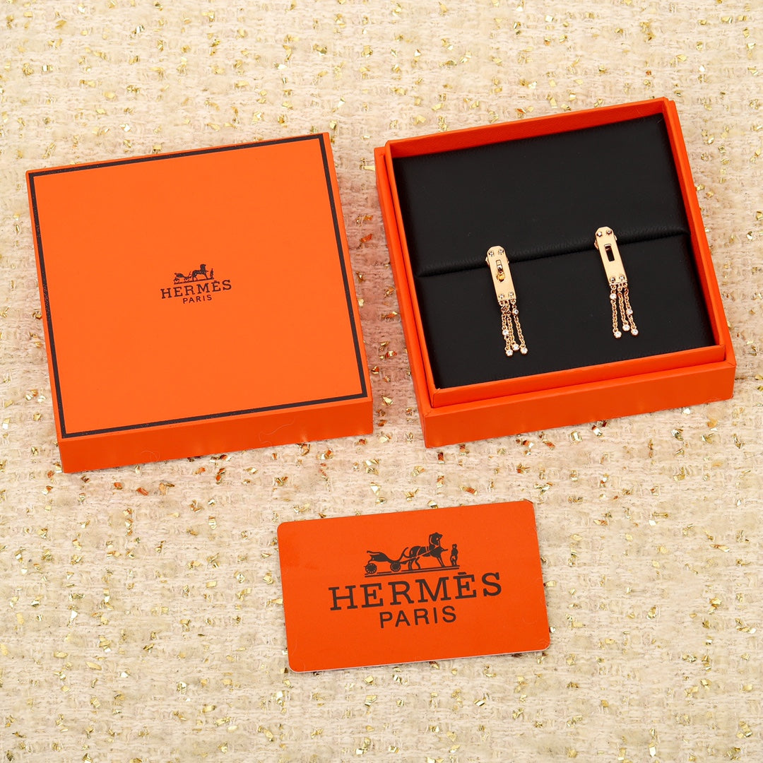 【関税負担なし・送料無料・代引可】エルメス ピアス 未使用 箱付き