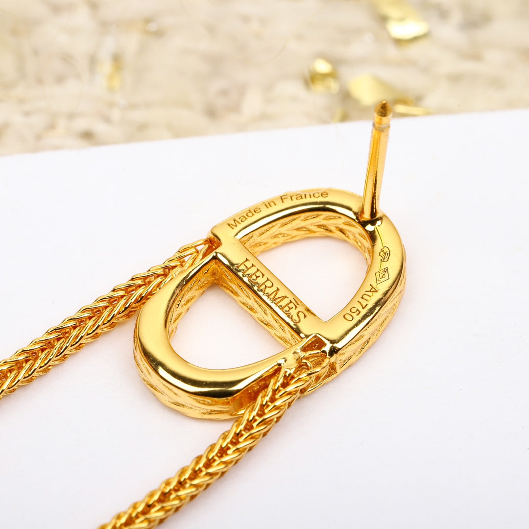 【関税負担なし・送料無料・代引可】エルメス ピアス 未使用 箱付き