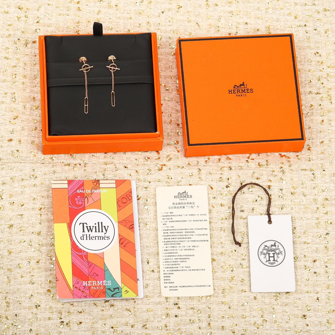 【関税負担なし・送料無料・代引可】エルメス ピアス 未使用 箱付き