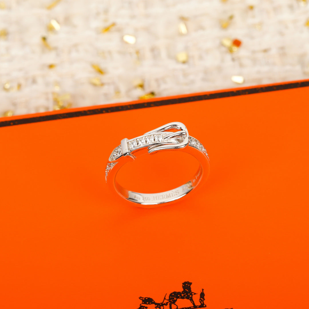 【関税負担なし・送料無料・代引可】エルメス リング 未使用 箱付き