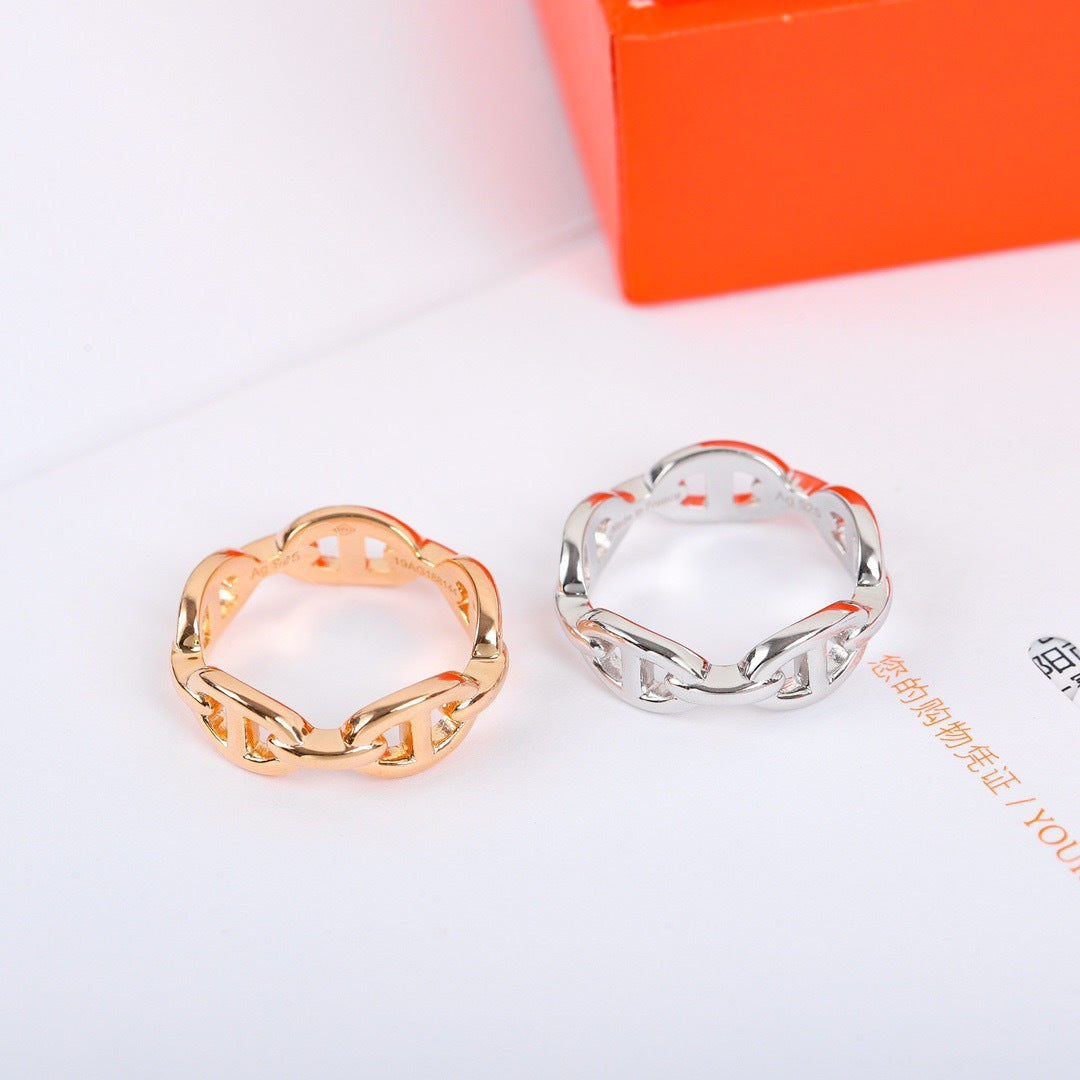 【関税負担なし・送料無料・代引可】エルメス リング 未使用 箱付き