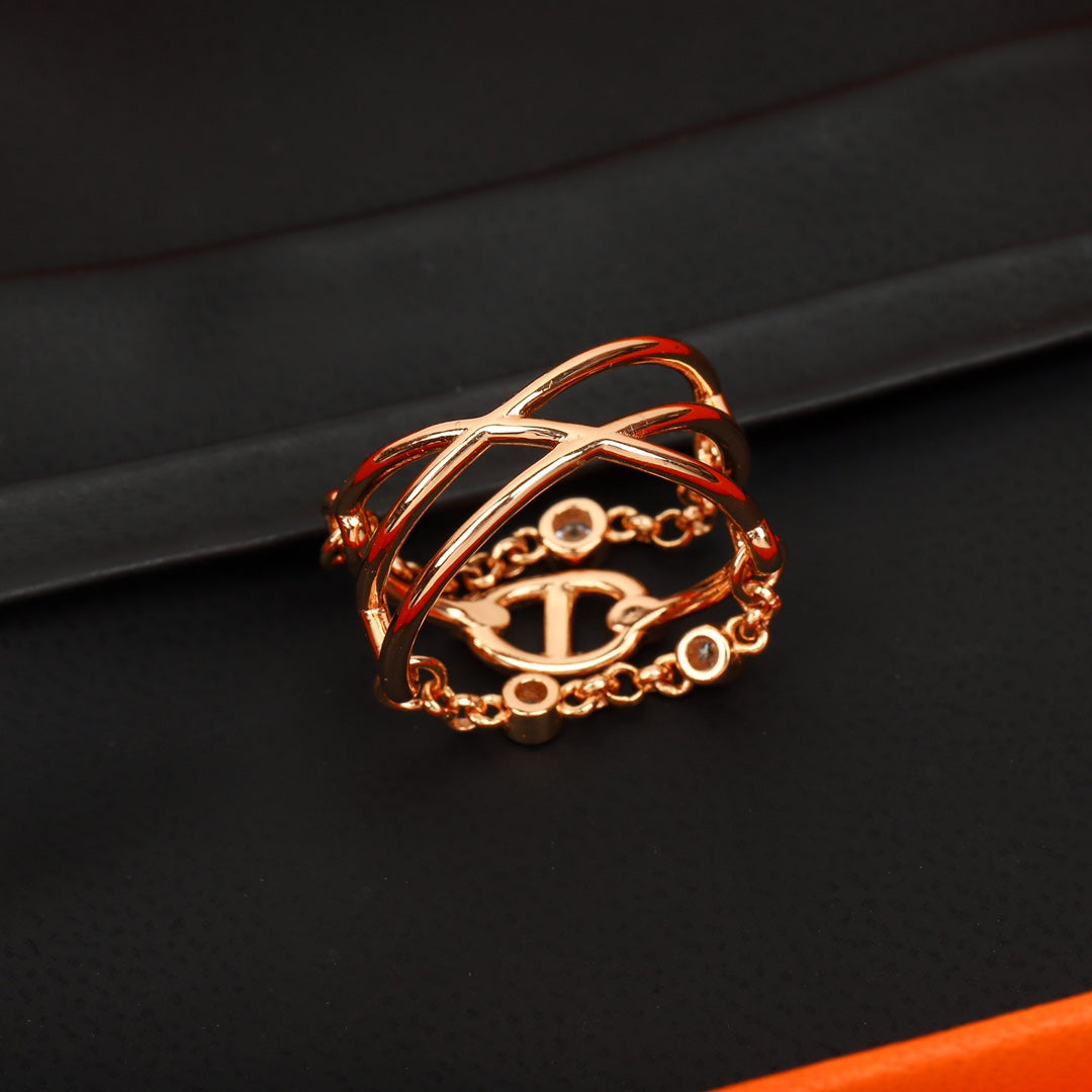 【関税負担なし・送料無料・代引可】エルメス リング 未使用 箱付き