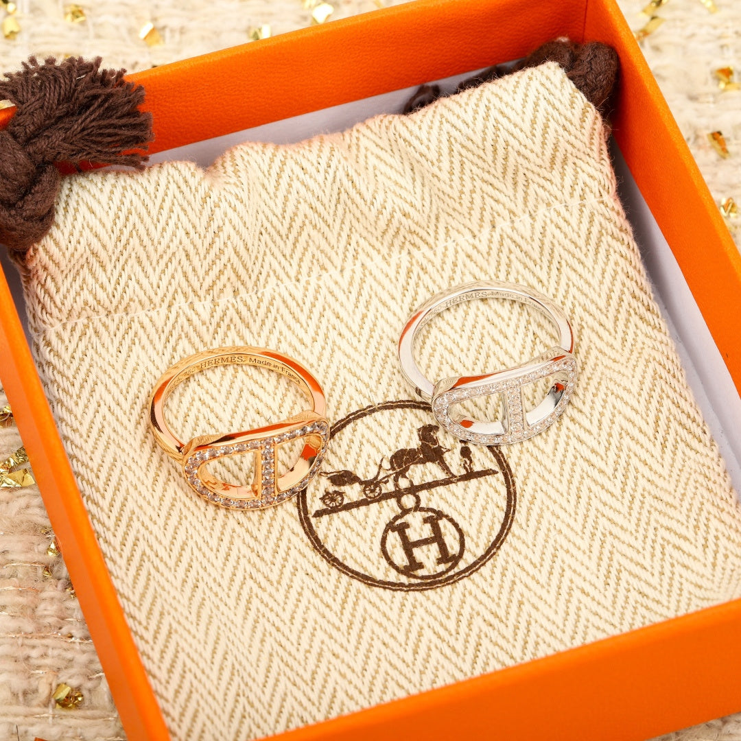 【関税負担なし・送料無料・代引可】エルメス リング 未使用 箱付き