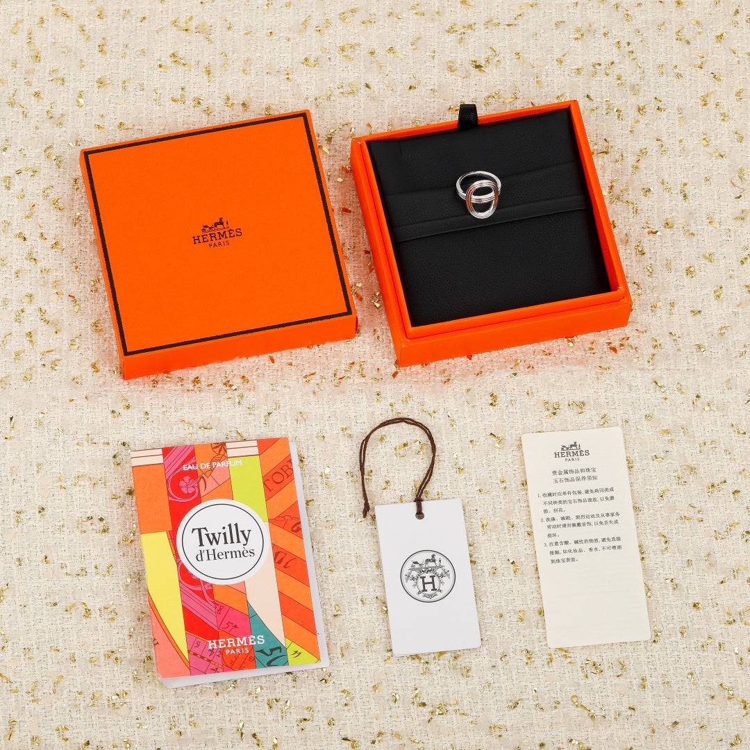 【関税負担なし・送料無料・代引可】エルメス リング 未使用 箱付き